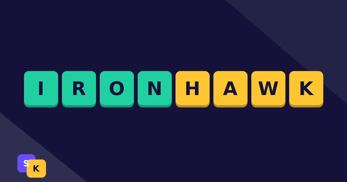 A row of colorful letter tiles arranged into a team banner, suggesting a clan name being assembled one piece at a time
