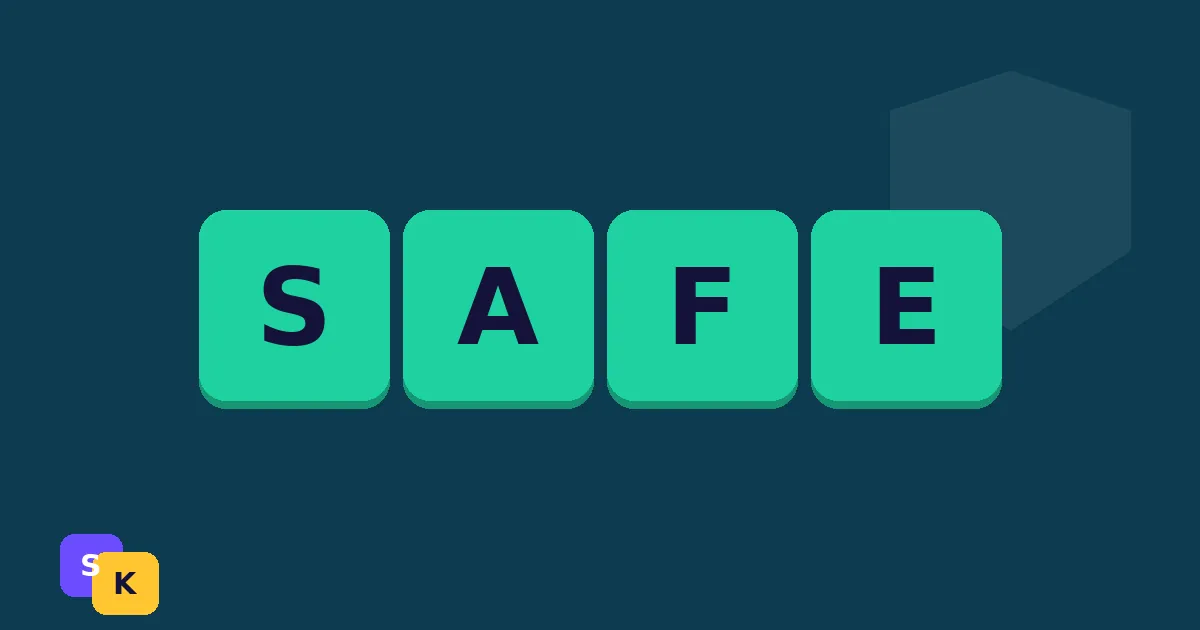 A row of colored letter tiles spelling a short invented handle, with one tile swapped out to suggest removing personal details