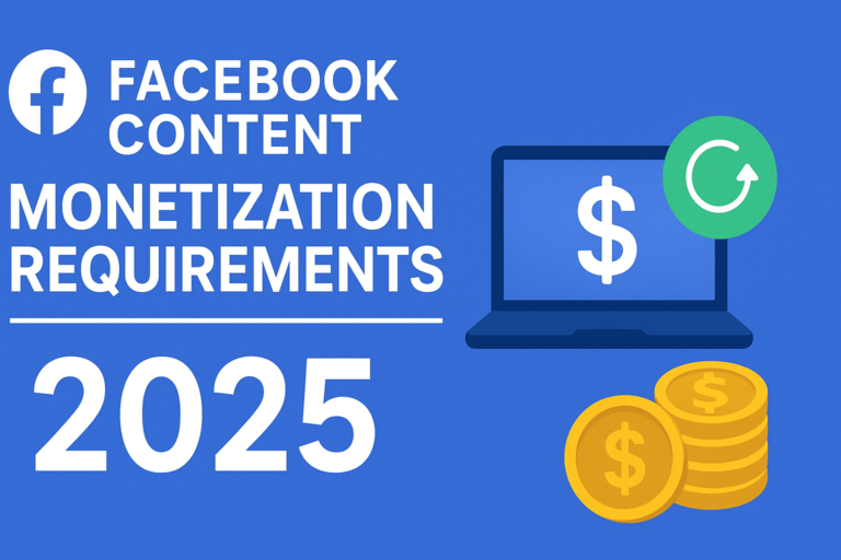 Facebook Content Monetization requirements 2025